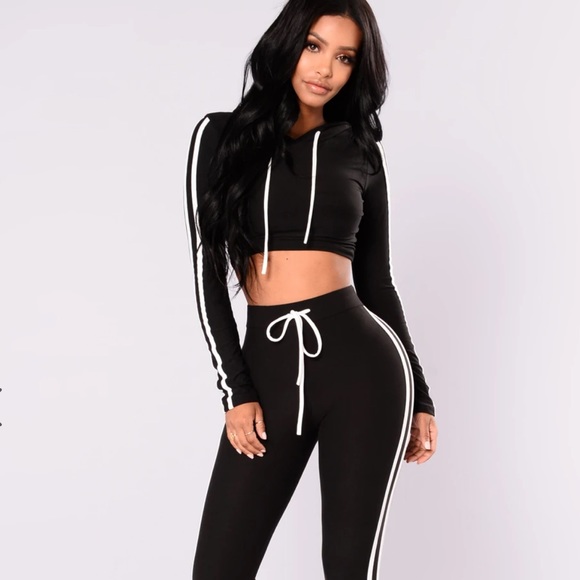 Fashion Nova Tops - FASHION NOVA | Activewear Set Adidas Lookalike